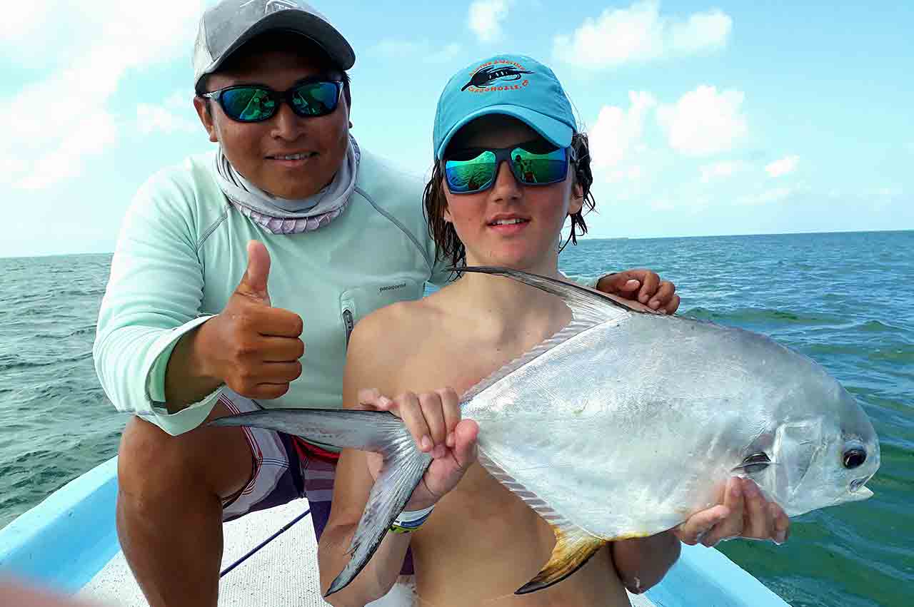 Permit Ascension Bay Mexico Fly Fishing Lodge