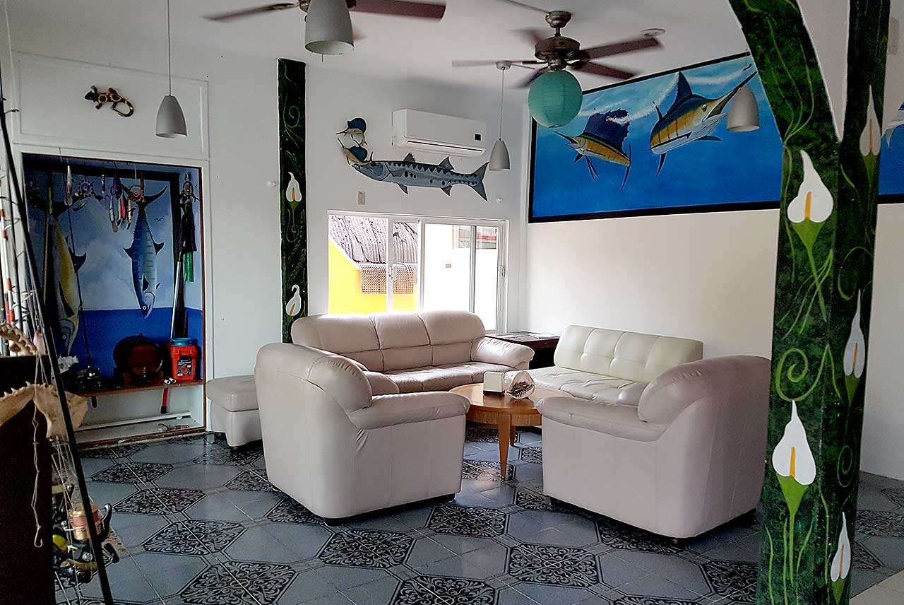 Personal Meeting Greeting Room Ascension Bay Mexico Fly Fishing Lodge