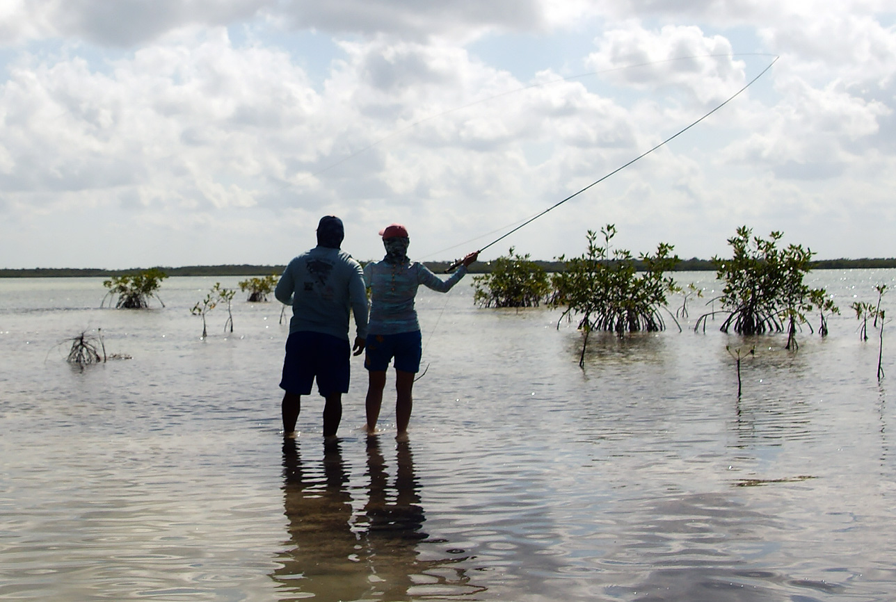 Day Fly Fishing Charter Trips Punta Allen Mexico Ascension Bay